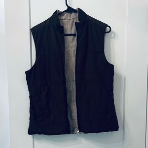 Reversible vest brown and beige size small